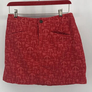 Vineyard Vines corduroy Stretch cord skirt anchors 2